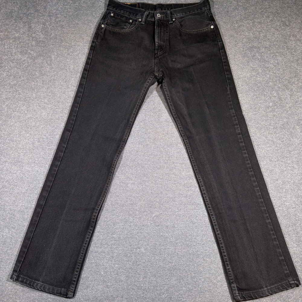 Levi's‎ 505 Regular Fit Jeans Mens 31x32 Black Denim Straight Leg Pants Classic
